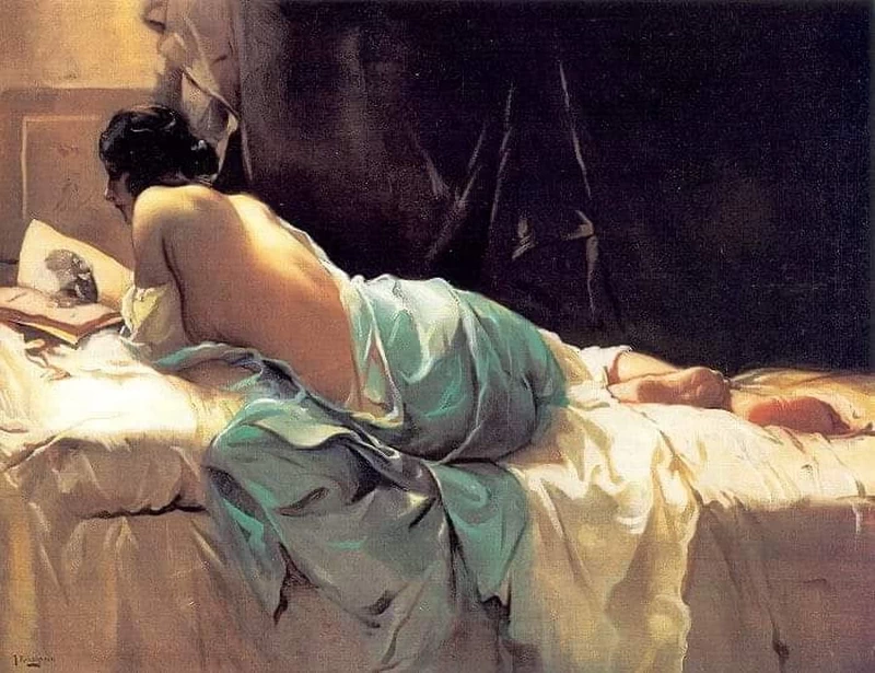 Nudo - Modella che legge un libro, El Paso Museum of Art